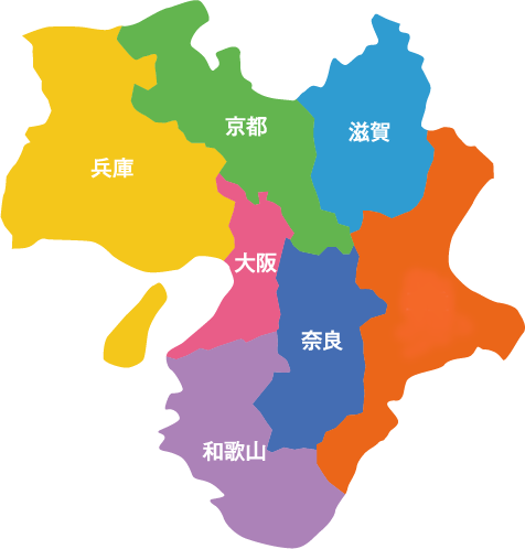 近畿地方と三重県
